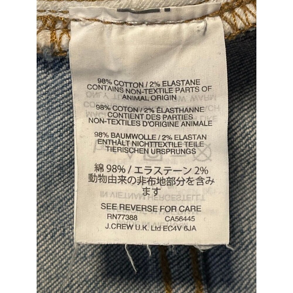 Madewell jeans womens 29 9" high rise skinny 32 x 29 distressed blue - Picture 8 of 10